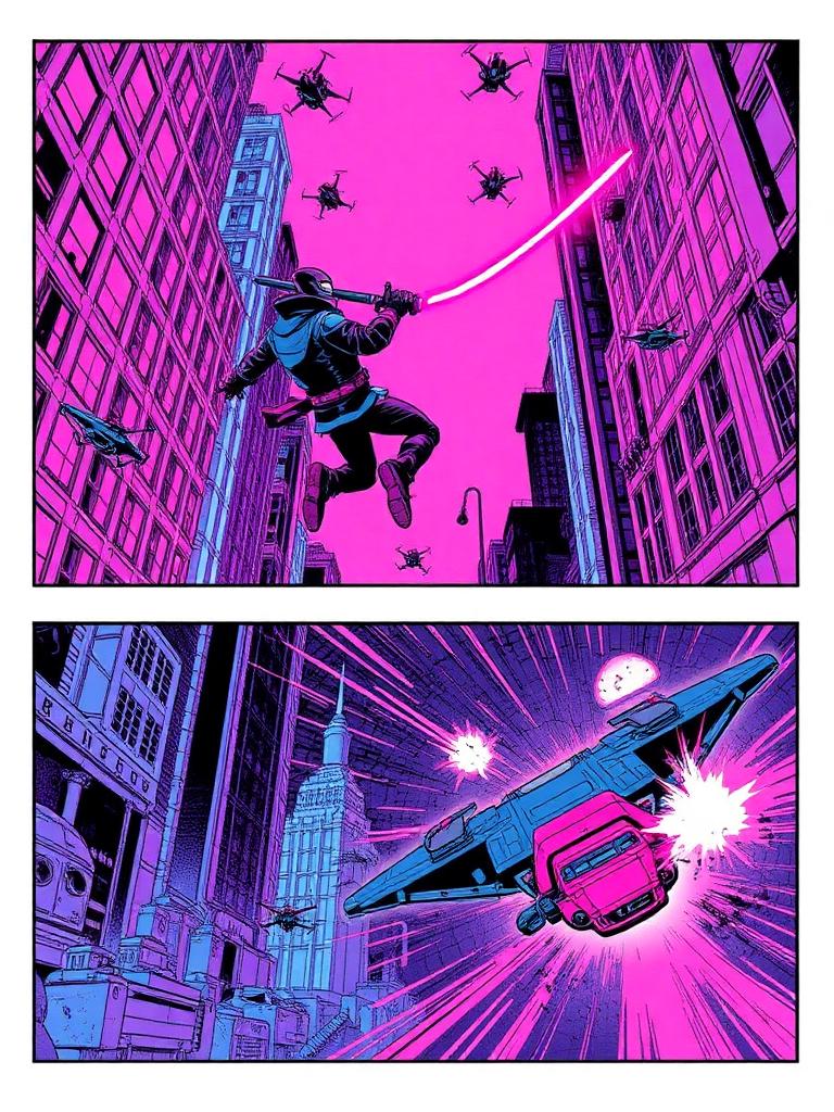 Neon City Chronicles — page 2: The Conflict