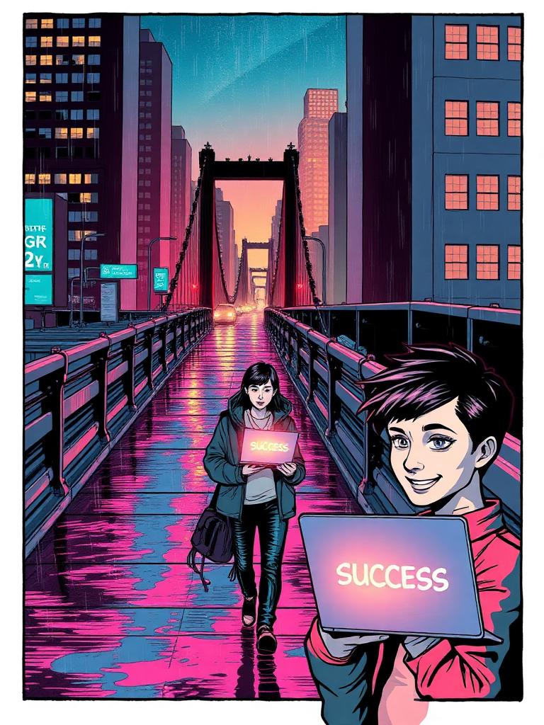 Neon Freelancer — page 3: The Payoff